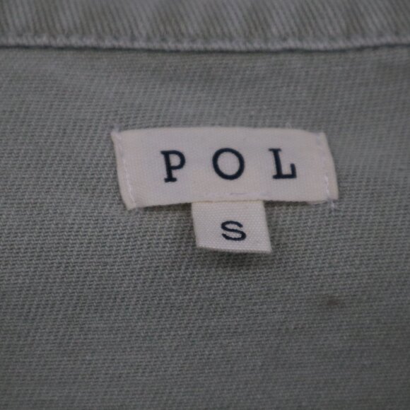 POL Jean Jacket Womens S Sage Green NWOT Cottagecore Boho Hippie Granny Eclectic - Picture 2 of 16